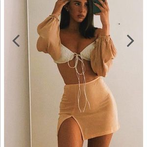 Verge Girl Mini Skirt/Natural Skirt